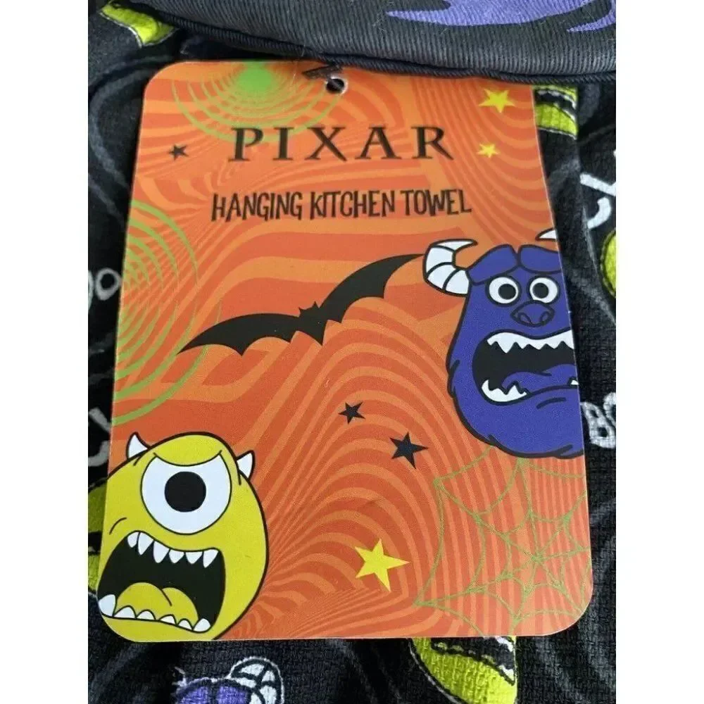 Disney Pixar Monsters Inc SULLY Halloween Kitchen Hanging‎ Towel Mike NEW
